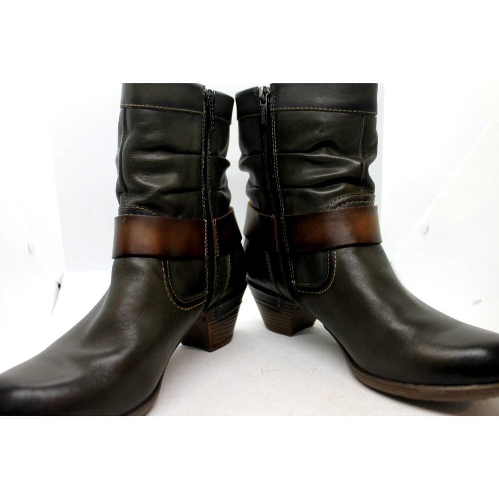 Pikolinos Womens Rotterdam Gray Leather Boots sz 39 EU / 8.5 US - Picture 2 of 5